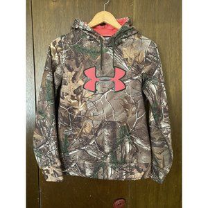 Real Tree Under Armor Camoflauge Hoodie Size Small